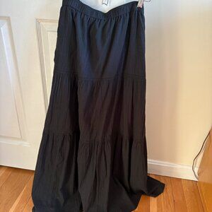Uniglow Tiered Cotton Maxi Skirt